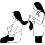 fryzjer podczas pracy